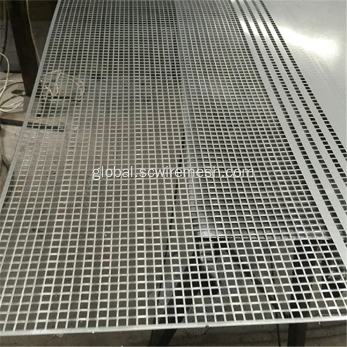 Wire Mesh Tray Aluminium Square Hole Perforated Metal Sheet Manufactory